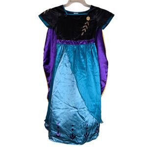 Disney Frozen 2 II Queen Anna Dress and Cape Childs Halloween Costume Size 7 / 8